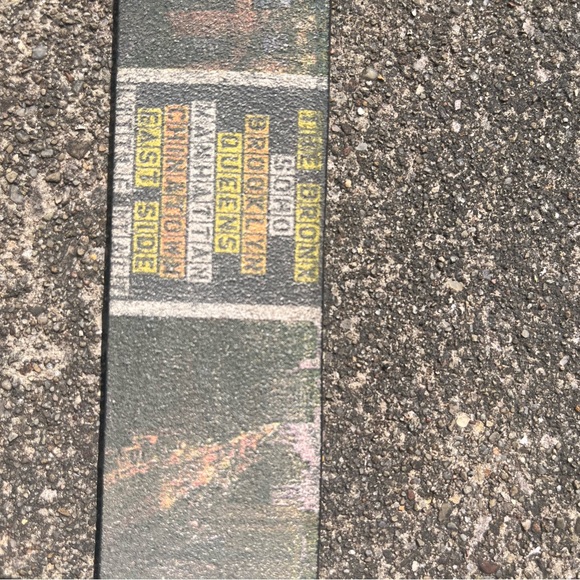 Vintage NYC Leather Belt with Silver Hardware Size: L - Picture 6 of 11